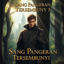 An enchanting cover for a novel titled "Sang Pangeran Tersembunyi"