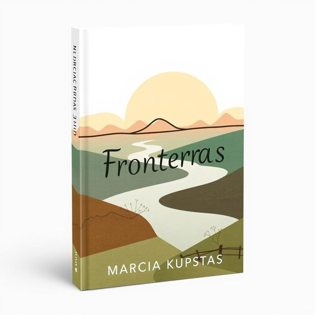 A captivating yet simplified book cover for "Fronteras" by Marcia Kupstas