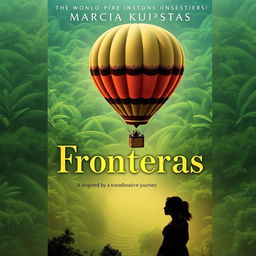 A captivating book cover for "Fronteras" by Marcia Kupstas, inspired by a young girl's transformative journey