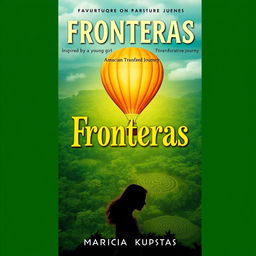 A captivating book cover for "Fronteras" by Marcia Kupstas, inspired by a young girl's transformative journey