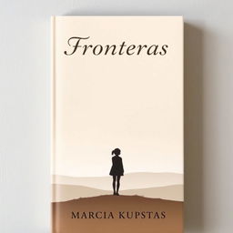 A simple yet captivating book cover for "Fronteras" by Marcia Kupstas