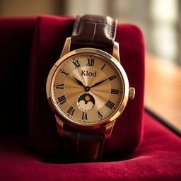 A stylish, vintage-inspired wristwatch representing the 'old money' aesthetic, yet not available on the market