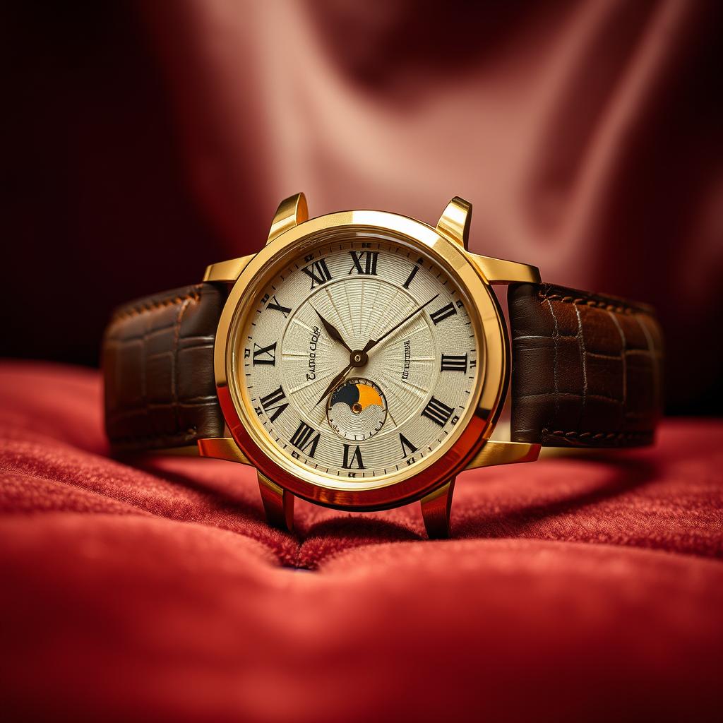 A stylish, vintage-inspired wristwatch representing the 'old money' aesthetic, yet not available on the market