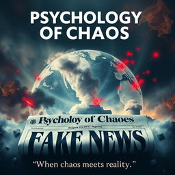 An epic movie poster showcasing the "Psychology of Chaos" theme set against the backdrop of a nuclear power plant accident in Bulgaria