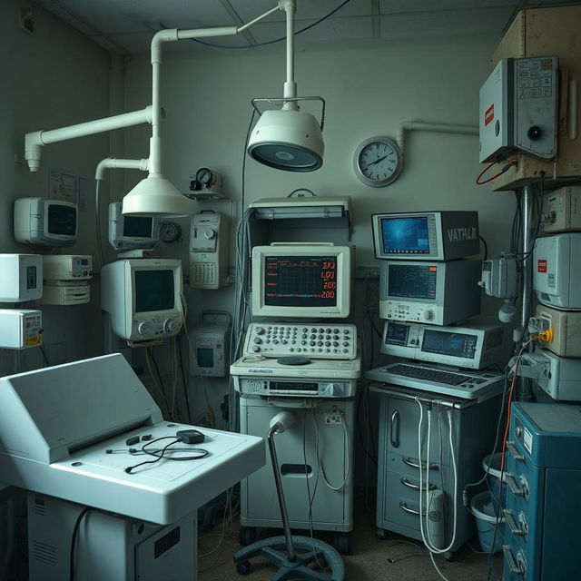 An image of non-functional medical equipment