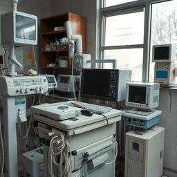 An image of non-functional medical equipment