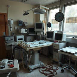 An image of non-functional medical equipment