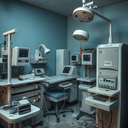 An image of non-functional medical equipment