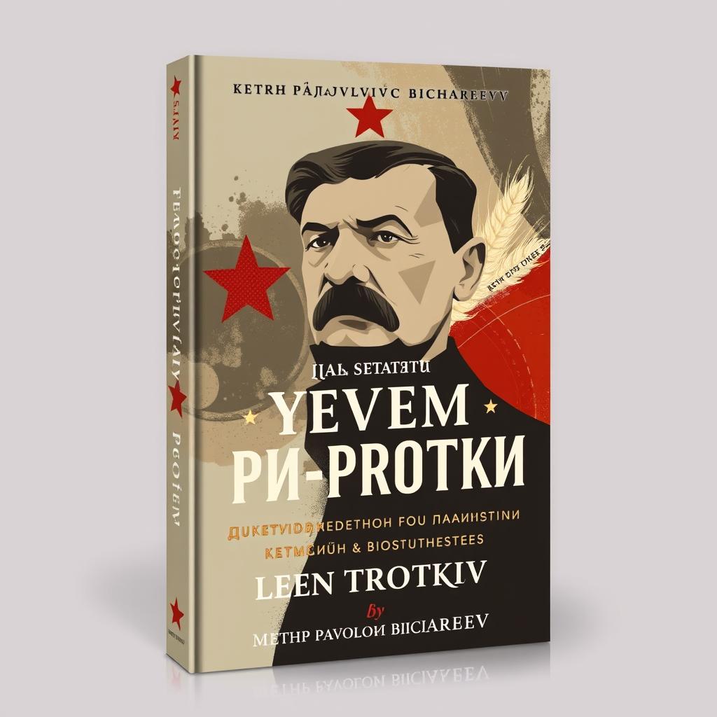 A book cover design for "Как стать Львом Троцким: Руководство по Развитию Мышления и Способностей" by Петр Павлович Пигарев