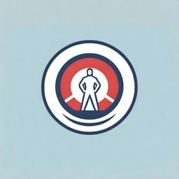 A charismatic and alert logo for an emergency response team. It features a lifebuoy symbol, a siren, and a team of silhouetted responders, embodying courage, readiness, and assistance, in dominant colors of red, white, and blue.