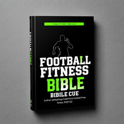 A captivating book cover for the "Football Fitness Bible"