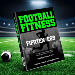 A captivating book cover for the "Football Fitness Bible"