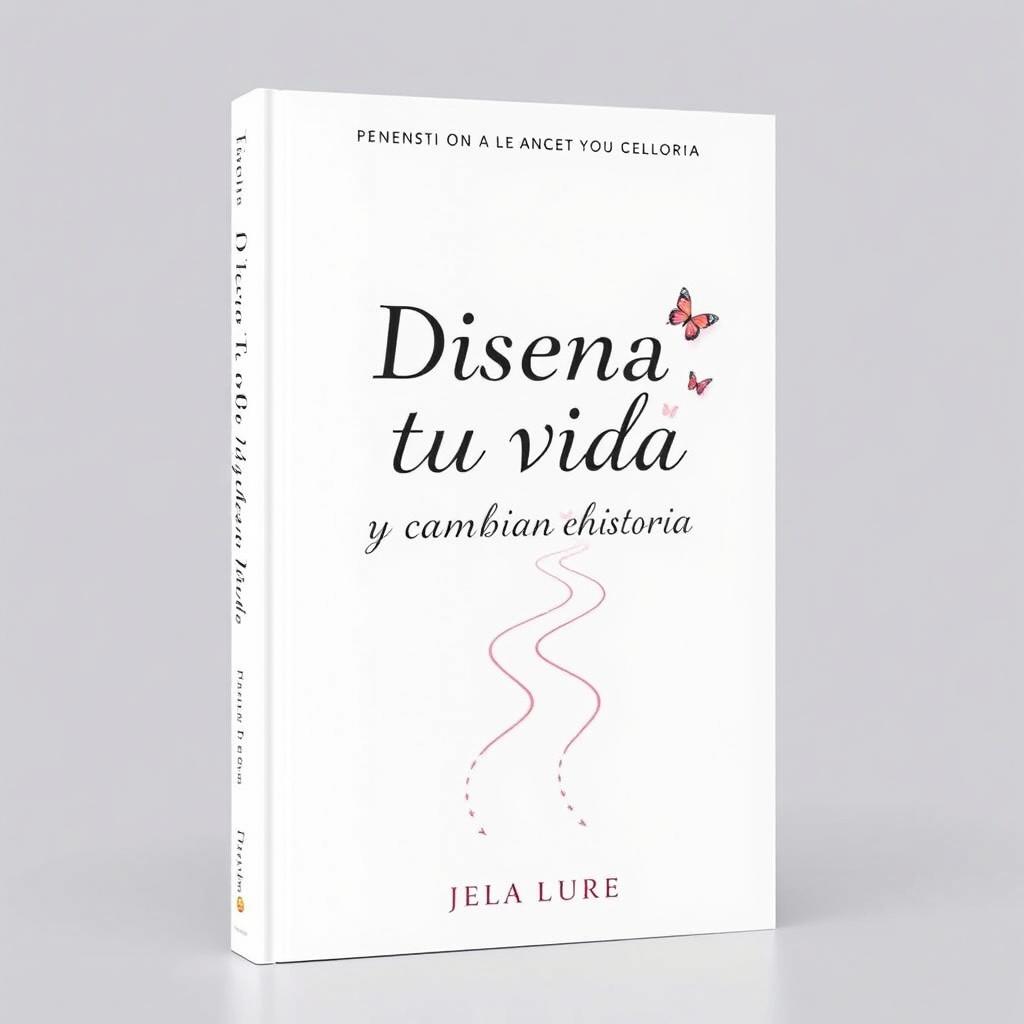 Cover design for a book titled 'Diseña tu vida y cambia tu historia'