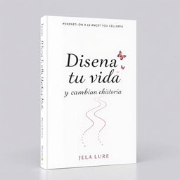 Cover design for a book titled 'Diseña tu vida y cambia tu historia'