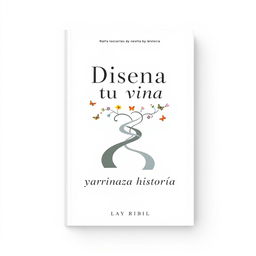 Cover design for a book titled 'Diseña tu vida y cambia tu historia'