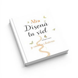 Cover design for a book titled 'Diseña tu vida y cambia tu historia'