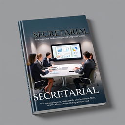 A book cover design showcasing a professional and elegant meeting setting with well-dressed individuals in formal business attire gathered around a conference table