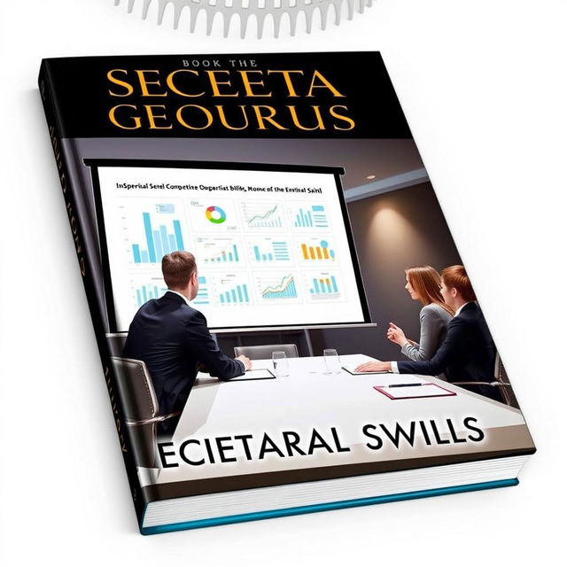 A book cover design showcasing a professional and elegant meeting setting with well-dressed individuals in formal business attire gathered around a conference table