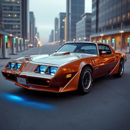 A 1979 Pontiac Firebird modified into an electric vehicle