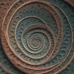 A mesmerizing pattern dominated by intricate spirals