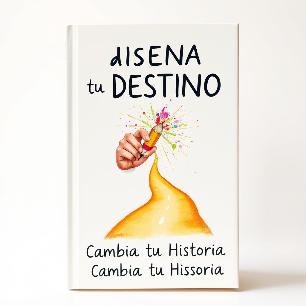 Book cover for 'Diseña tu Destino y Cambia tu Historia', featuring a white background