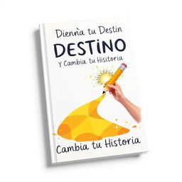 Book cover for 'Diseña tu Destino y Cambia tu Historia', featuring a white background