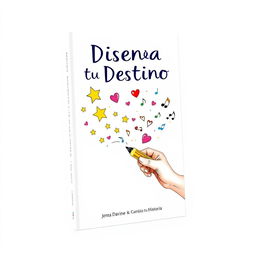 Book cover for 'Diseña tu Destino y Cambia tu Historia', featuring a white background