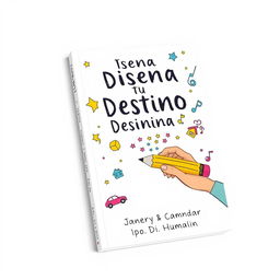 Book cover for 'Diseña tu Destino y Cambia tu Historia', featuring a white background