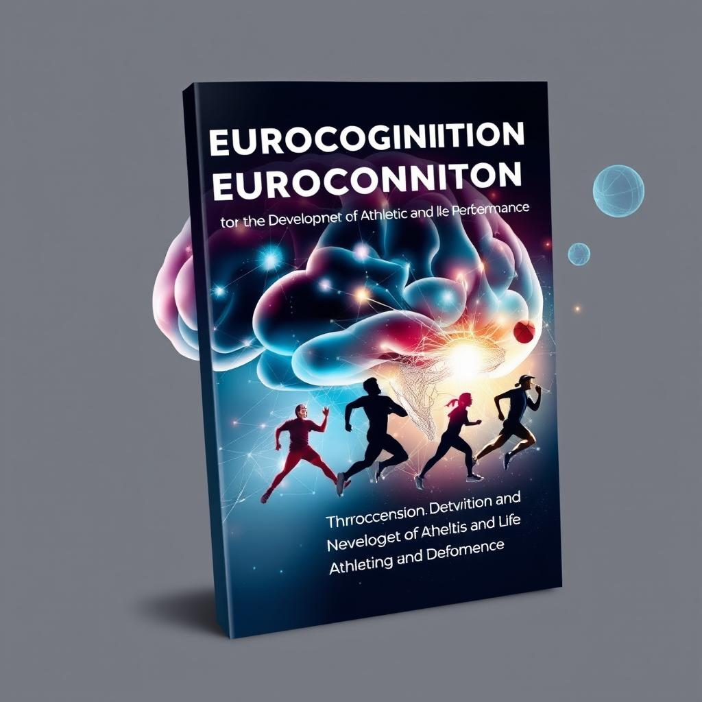 Book cover design illustrating the relationship between neurocognition and the development of athletic and life performance