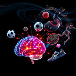 An abstract representation of the connection between brain cognition and sports performance