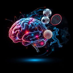 An abstract representation of the connection between brain cognition and sports performance