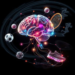 An abstract representation of the connection between brain cognition and sports performance