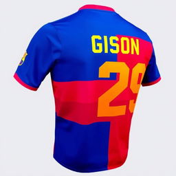 A 2014/15 season FC Barcelona football jersey featuring the iconic Blaugrana design