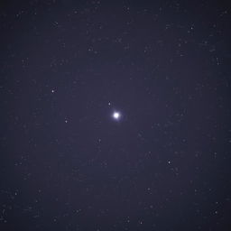 A mesmerizing night sky featuring the bright Evening Star, Venus shining brilliantly among a sea of countless stars