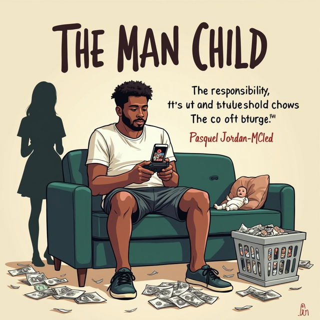 A book cover for "The Man Child" by Pasquel Jordan-McLeod