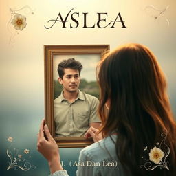 A novel cover titled "ASLEA (Asa Dan Lea)" depicting a soulful and poignant scene