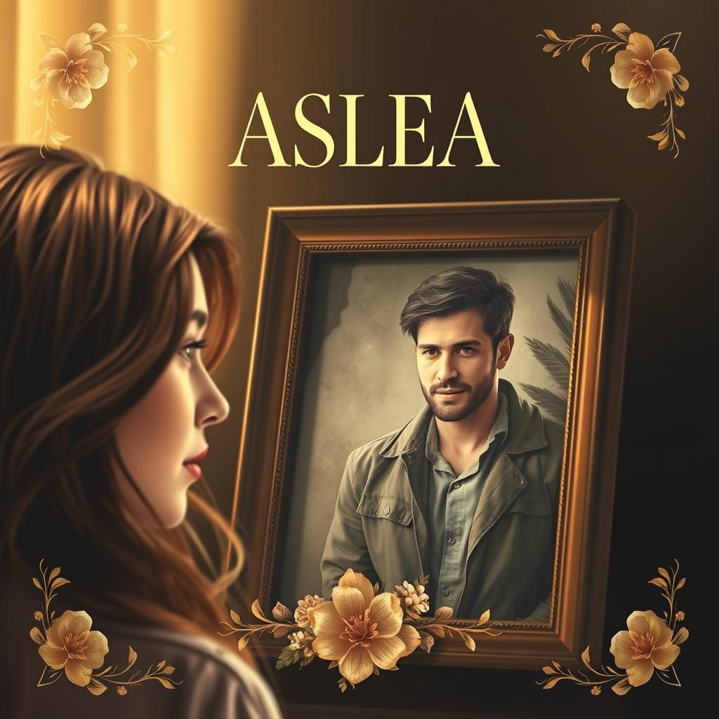 A novel cover titled "ASLEA (Asa Dan Lea)" showcasing an emotional and captivating scene