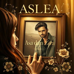 A novel cover titled "ASLEA (Asa Dan Lea)" showcasing an emotional and captivating scene