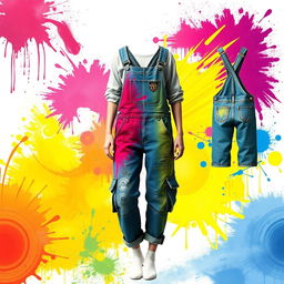 Create a clothing design inspired by an auto paint workshop