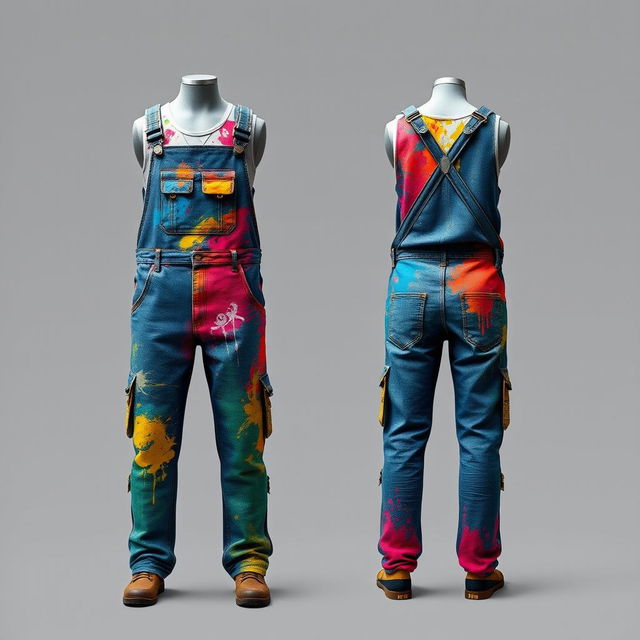 Create a clothing design inspired by an auto paint workshop