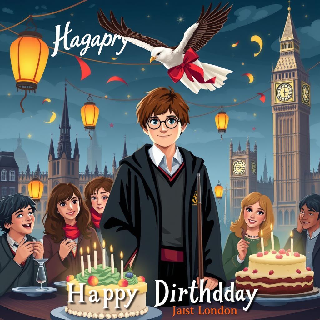 A festive celebration for Harry Potter's birthday set in London