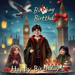 A festive celebration for Harry Potter's birthday set in London