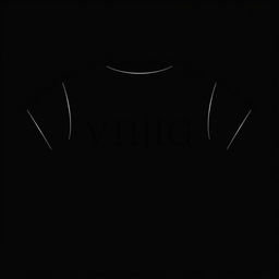 black T-shirt design with the text 'VIIIG' in a sleek and modern font