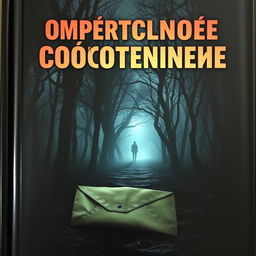 A chilling book cover titled "Смертельное сообщение" in bold, ominous letters