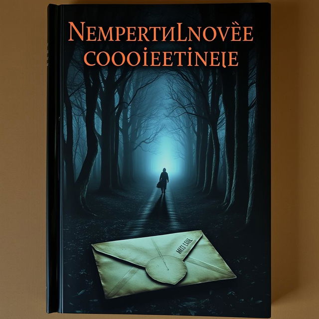 A chilling book cover titled "Смертельное сообщение" in bold, ominous letters