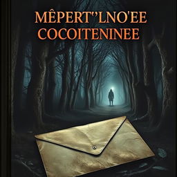 A chilling book cover titled "Смертельное сообщение" in bold, ominous letters