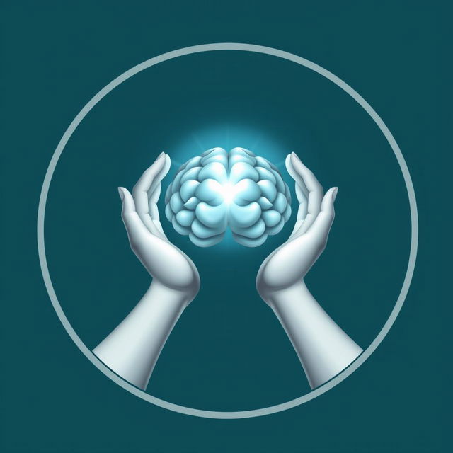 Circular logo for 'Iasocare Counselling and Psychotherapy' featuring the hands of the Greek goddess Iaso holding a glowing brain