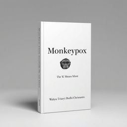 Create a book cover design for "Monkeypox: The 'K' Means Silent" by Wahyu Triarya Budhi Chrissantyo