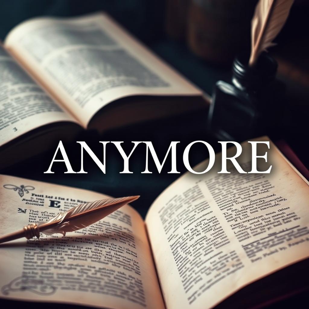 Instagram profile photo featuring the title 'ANYMORE' prominently displayed in an elegant, eye-catching font