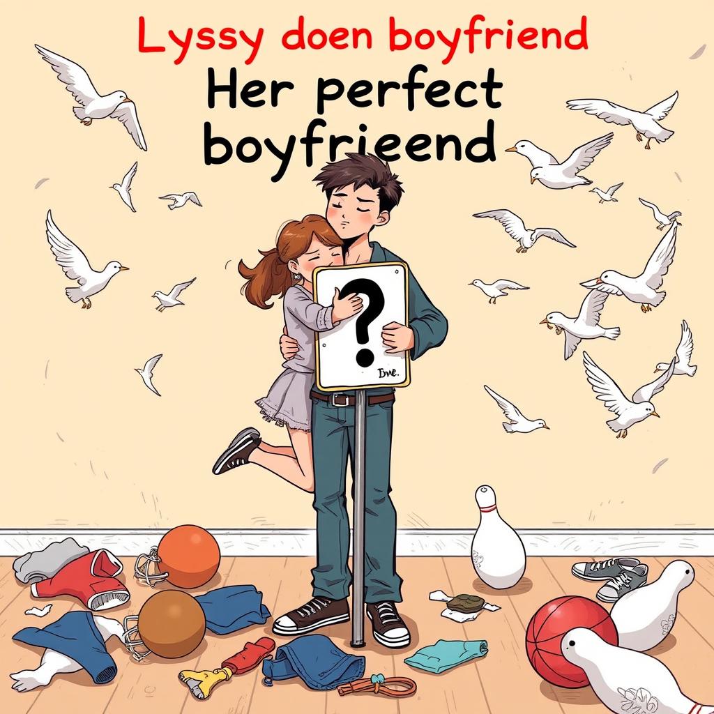 An amusing cover illustration featuring Lyssa and her perfect boyfriend